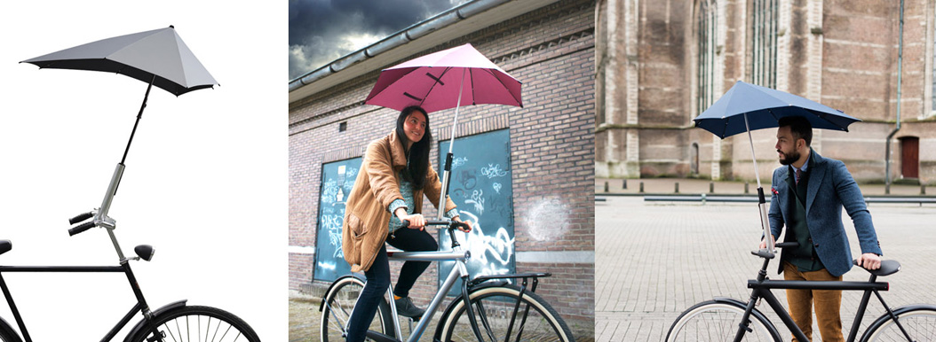 kalkoen groef Gematigd An Umbrella For Riding: The Senz Umbrella Bike Holder | Momentum Mag