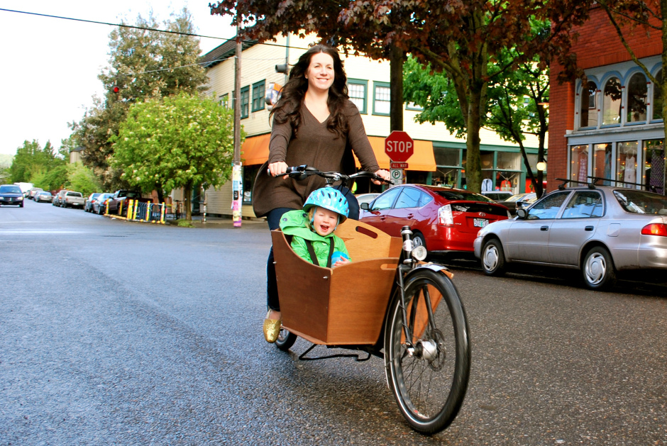 cargo family bike