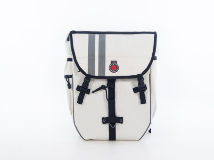 white bike bag