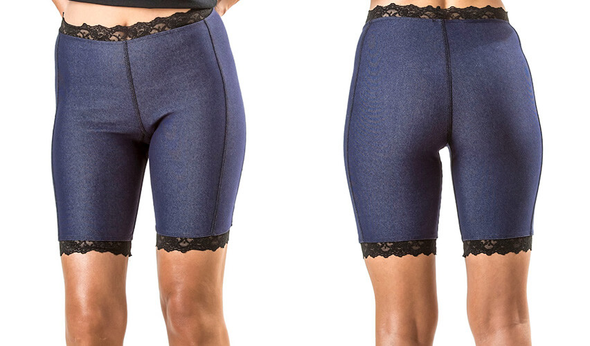 Women Safety Pants Elastic Lace Cycling Safety Pants Long Shorts