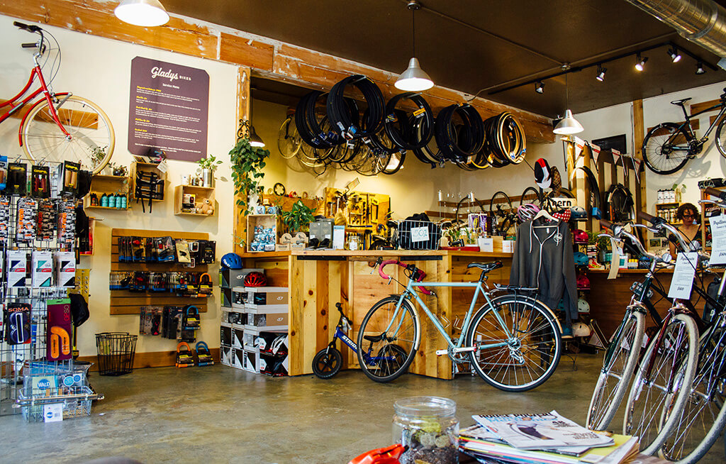 shop and bike