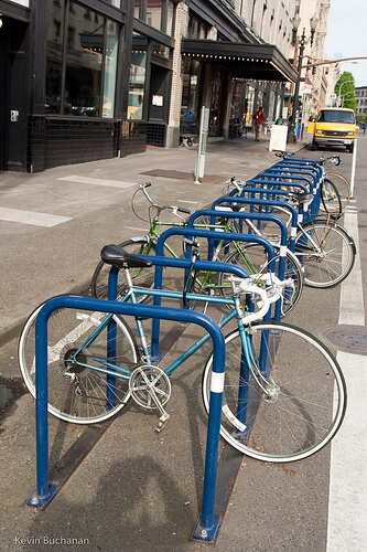 On-street bike parking