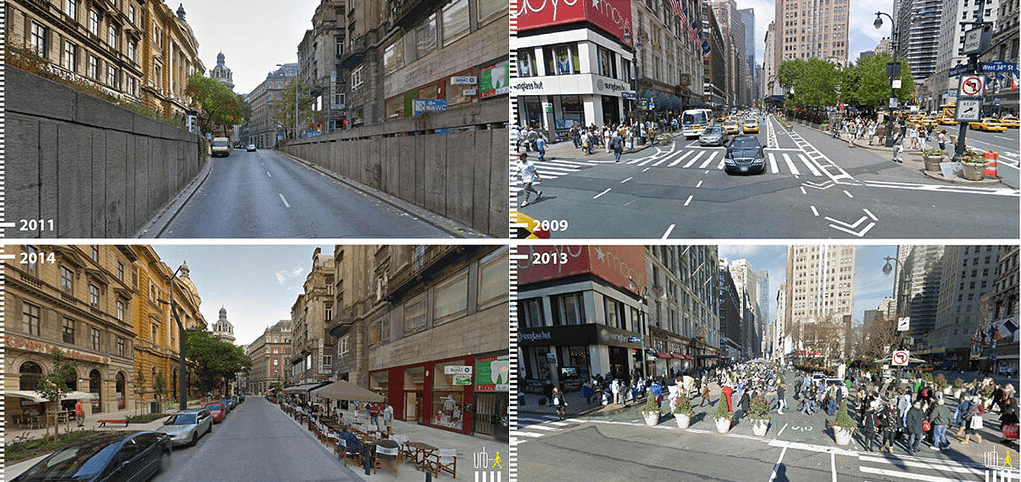 20 Amazing Public Space Transformations Captured on Google Streetview ...