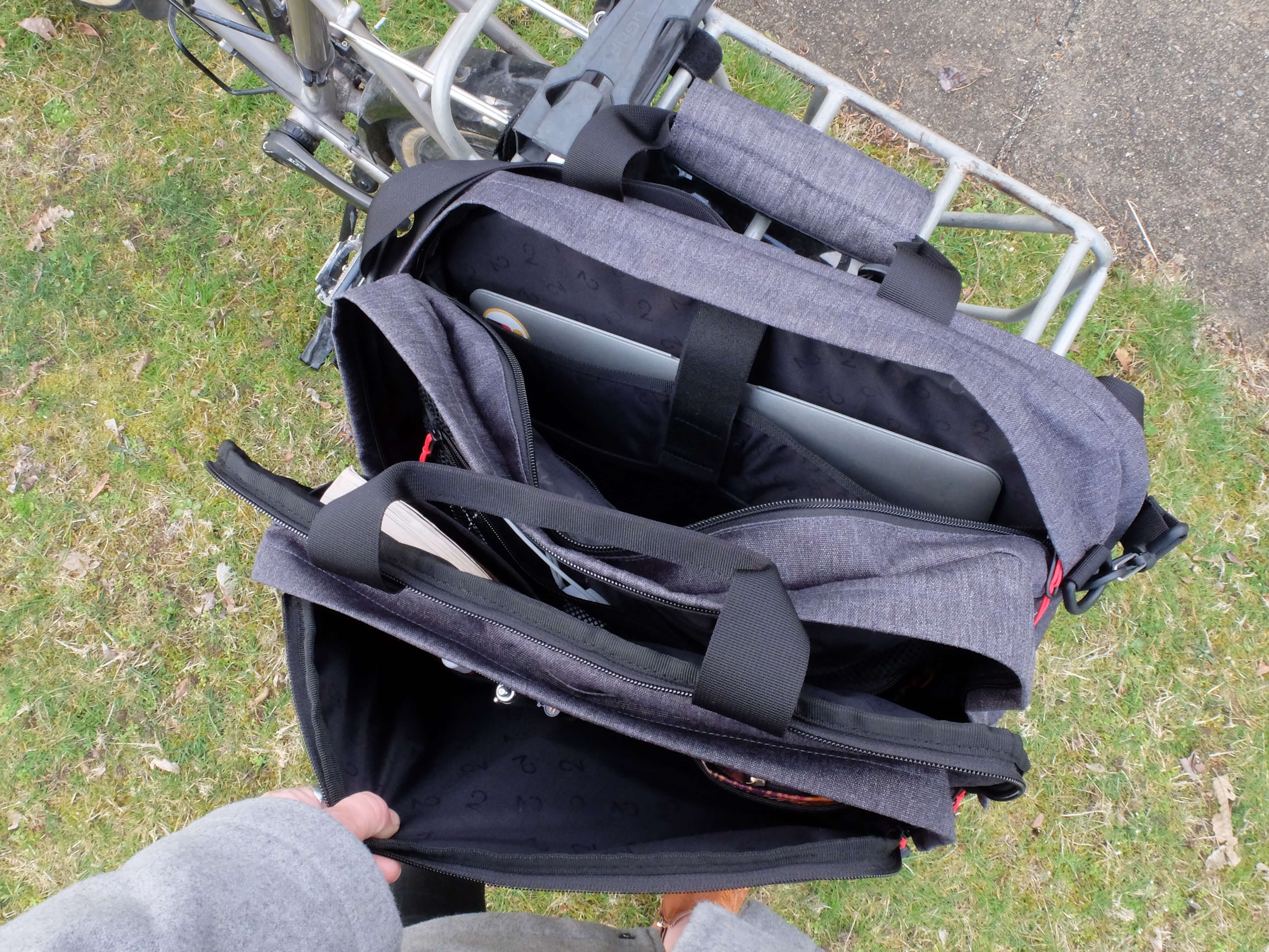 two wheel gear pannier backpack review