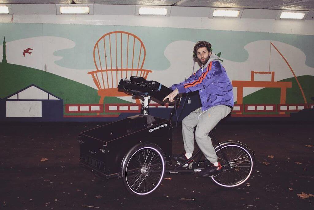 UK DJ Dom Whiting’s drum-and-bass bicycle procession still going strong