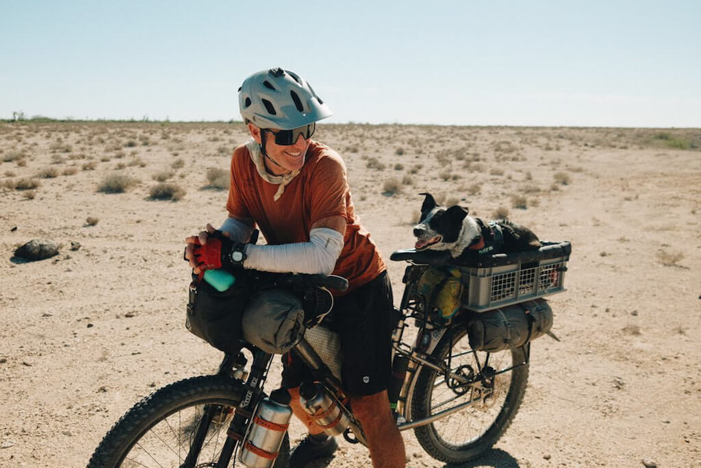 Cyclist chronicles dogpacking adventures around the world