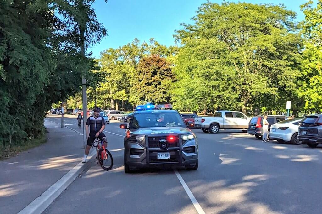 What is going on in Toronto between police and cyclists?