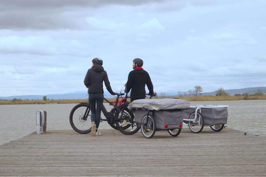 Yes these bicycle trailers are real and they are magnificent