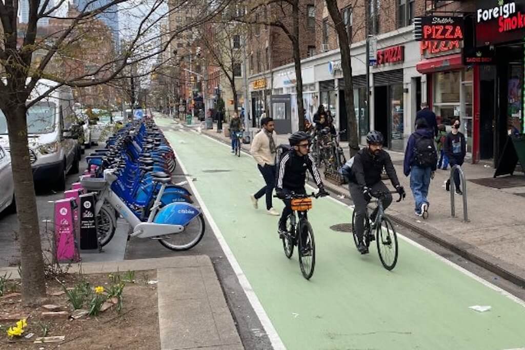 Wonderfully roomy 10-foot protected bike lanes coming to Hell’s Kitchen in New York City