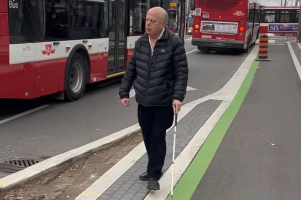 Blind lawyer raises accessibility concerns over risky new raised bike lanes