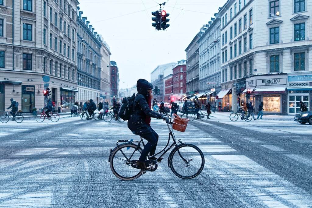 bike to work in winter