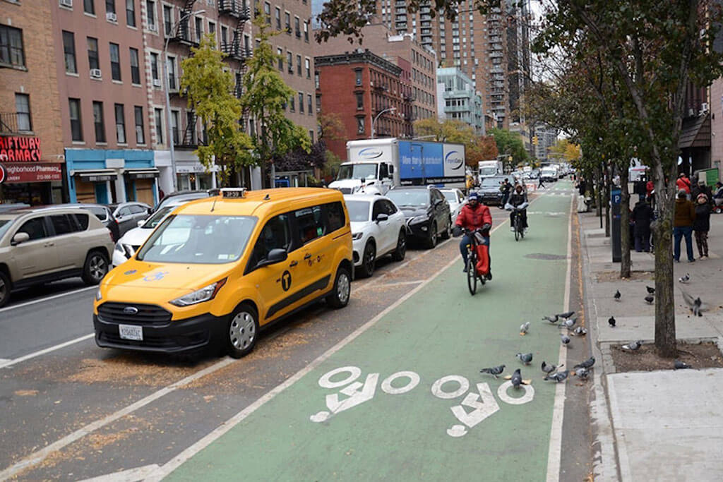 New York City’s extra-wide 10th Avenue bike lanes are great but city needs more