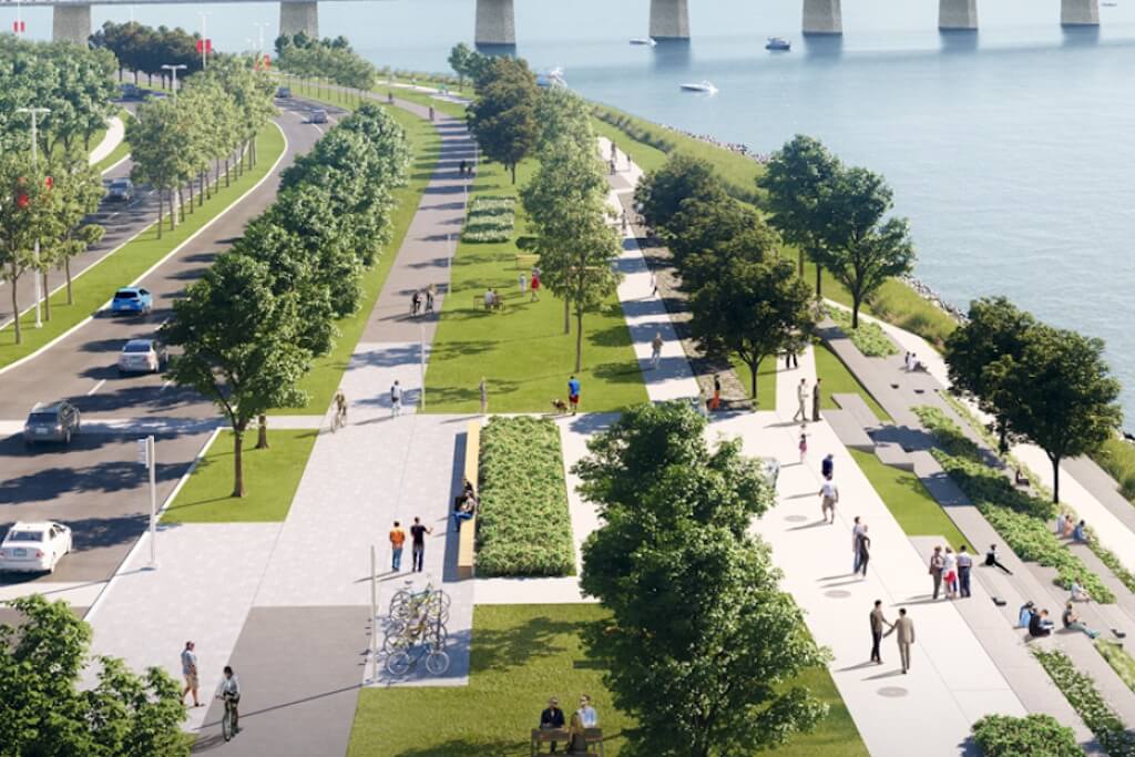Bold plan announced to transform Montreal expressway with riverside cycle paths and more