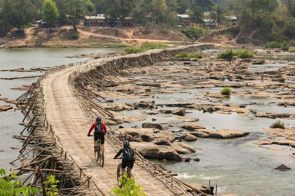 Cyclists on the Ho Chi Minh Trail, Vietnam