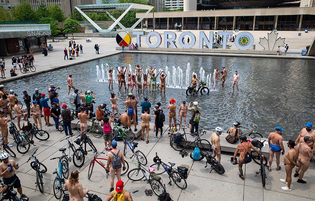 Yes please! World Naked Bike Ride Cyclists Urged to ‘Wipe Down Seats’ if Using Bike Share