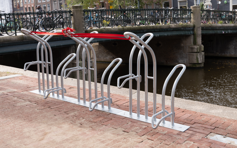 puccini bicycle racks in Amsterdam