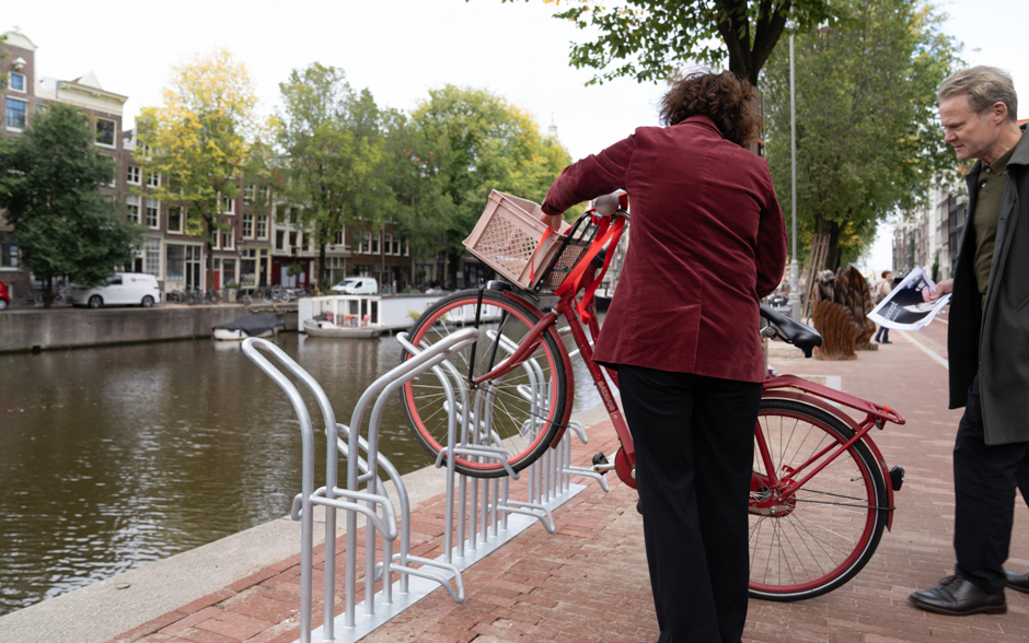 puccini bicycle racks in Amsterdam