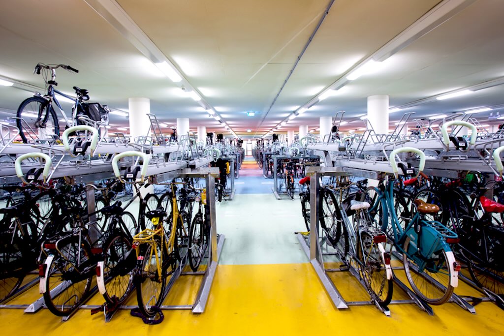 Bicycle Parking at Rotterdam Central station