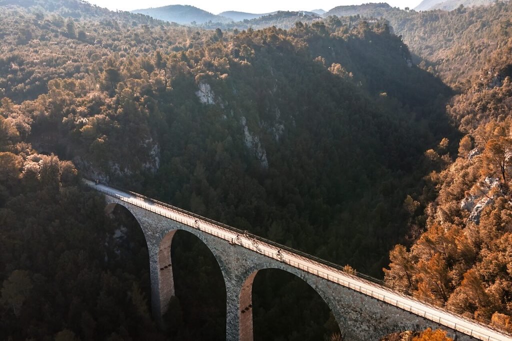 Spoleto Norcia bike trail in the Umbria region