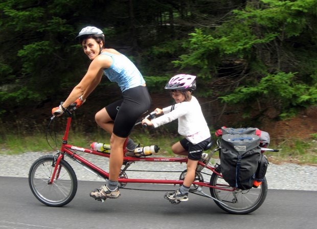 parent and child tandem bike