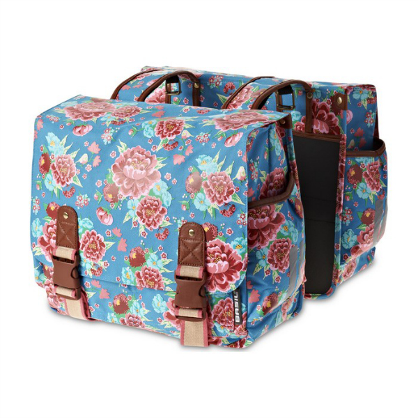 basil magnolia double pannier bag